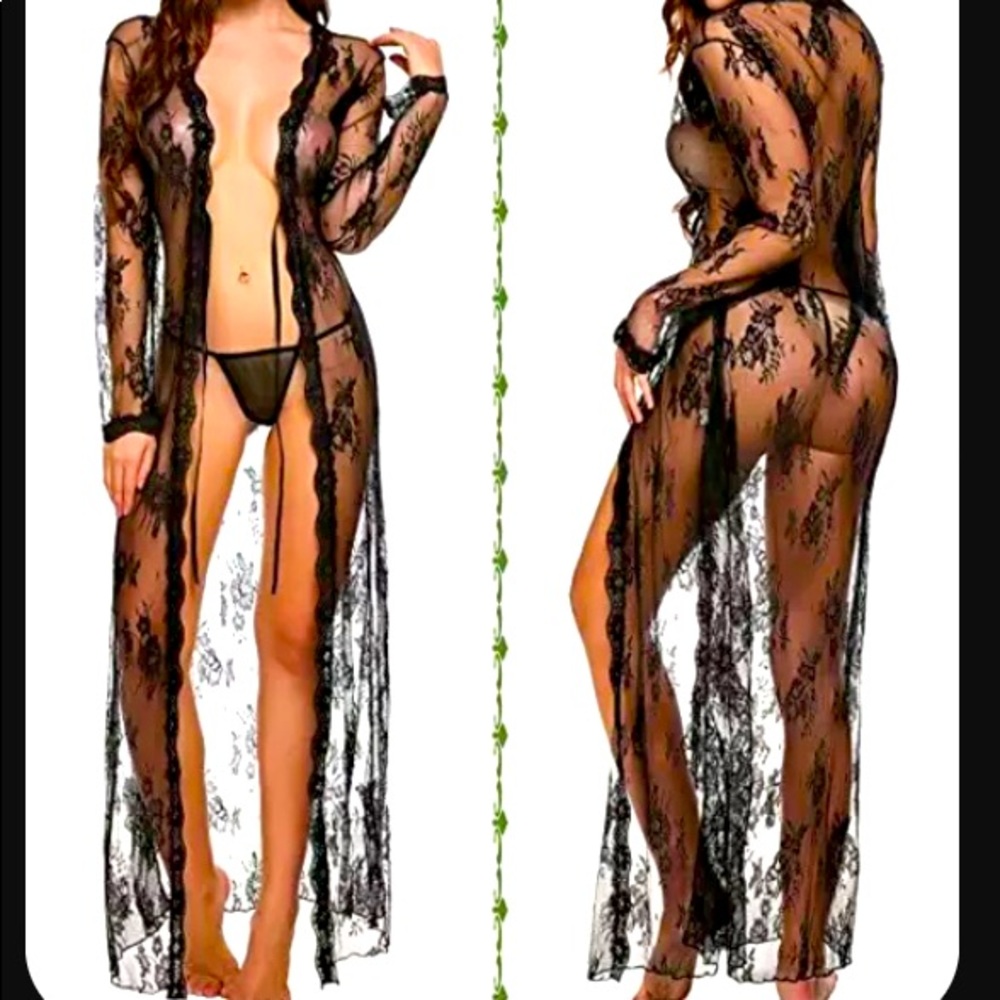 Lingerie Robe maxi lace M